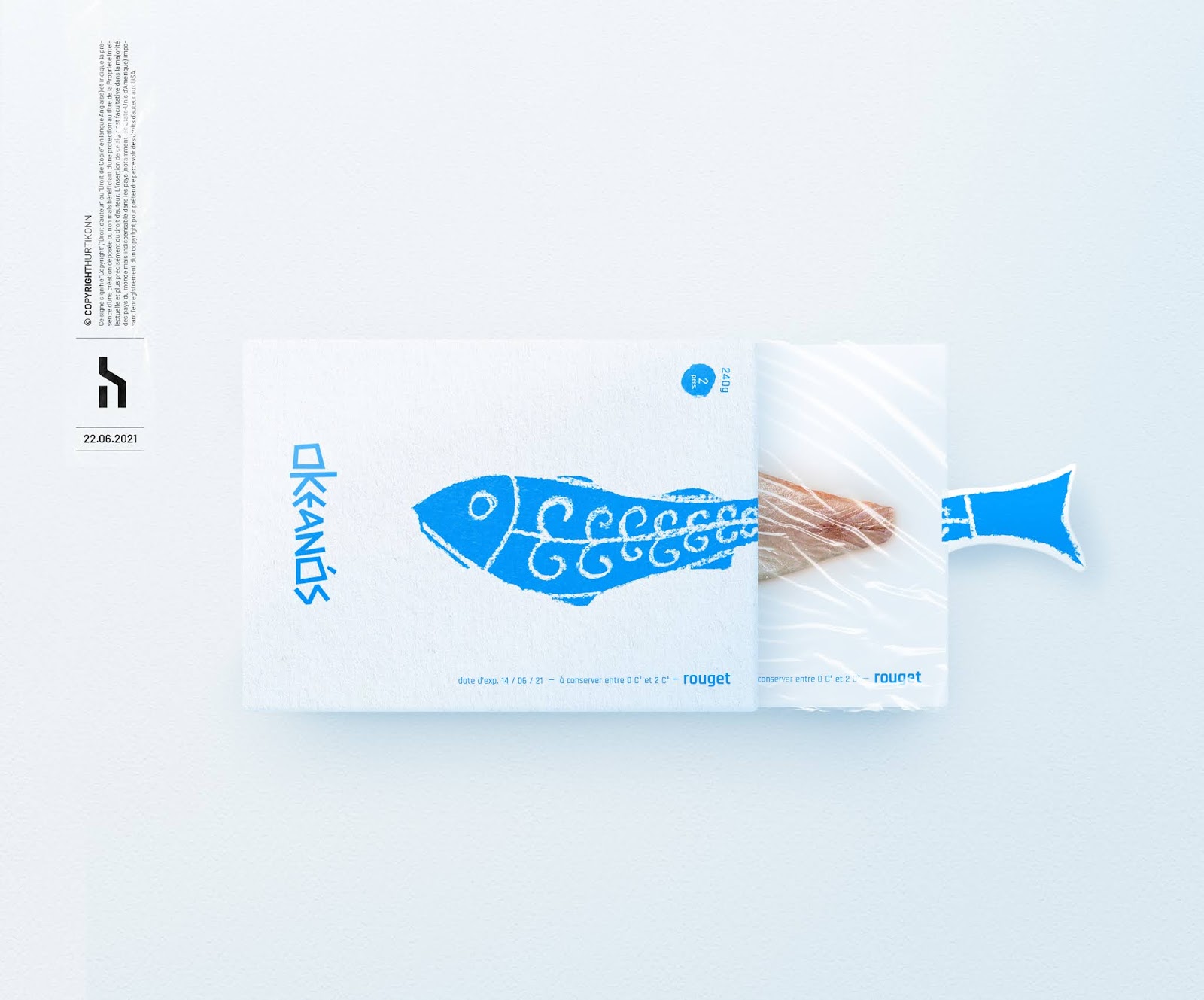 Vis verpakking van Okeanós